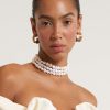 Accessories Cult Gaia | Cult Gaia - Nora Choker - Pearl