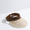 Accessories LUSANA | The Baha Visor - Two Tone Brown/Off White