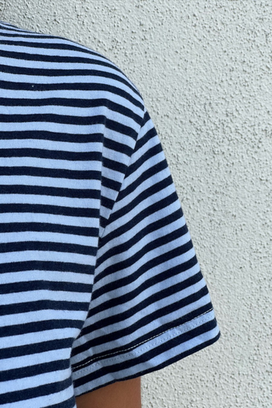 Clothing stateside | Stateside - Mini Stripe Short Sleeve Crew Tee - Navy/Ciel