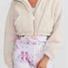 Clothing LoveShackFancy | Loveshackfancy - Darcelle Bomber - Creme De Macaron