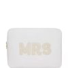 Bags Stoney Clover Lane | Stoney Clover Lane - "Mrs" Large Pouch - Blanc