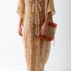 Clothing Miguelina | Miguelina - Rachel Granadilla Scallop Lace Caftan - Camel