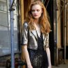 Clothing Susan Bender | Susan Bender - Short Sleeve Cropped Moto Jacket - Pyrite