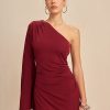 Clothing Cult Gaia | Cult Gaia - Amani Dress - Burgundy