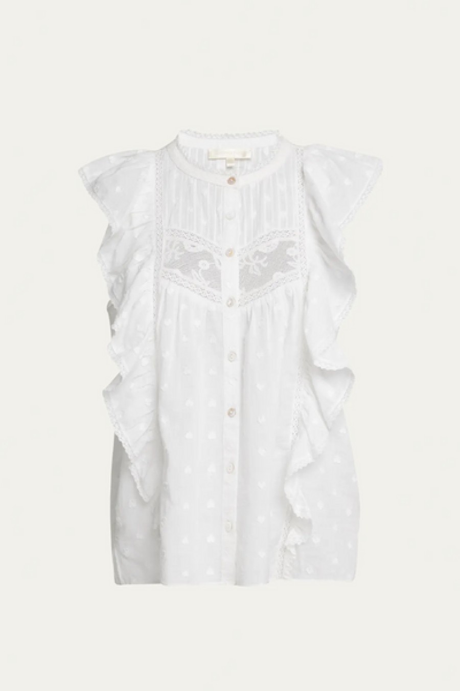 Clothing LoveShackFancy | Loveshackfancy - Charlsie Top - True White