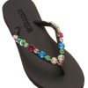 Shoes Mystique X SG | Mystique X Stephanie Gottlieb - Monica Flip Flops - Black/Multi