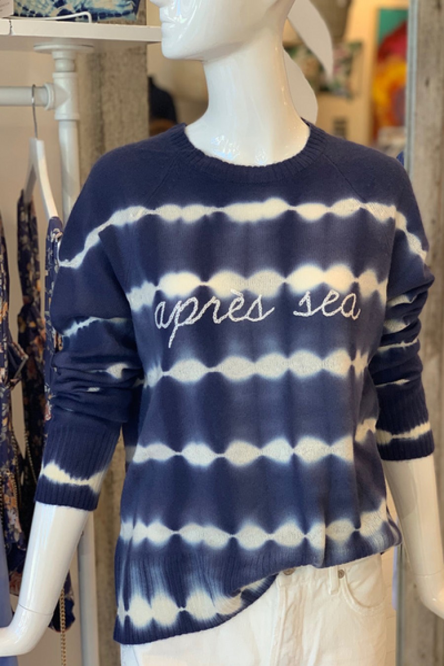 Clothing Sunni Spencer | Sunni Spencer - Exclusive Apres Sea Sweater - Blue Tie Dye