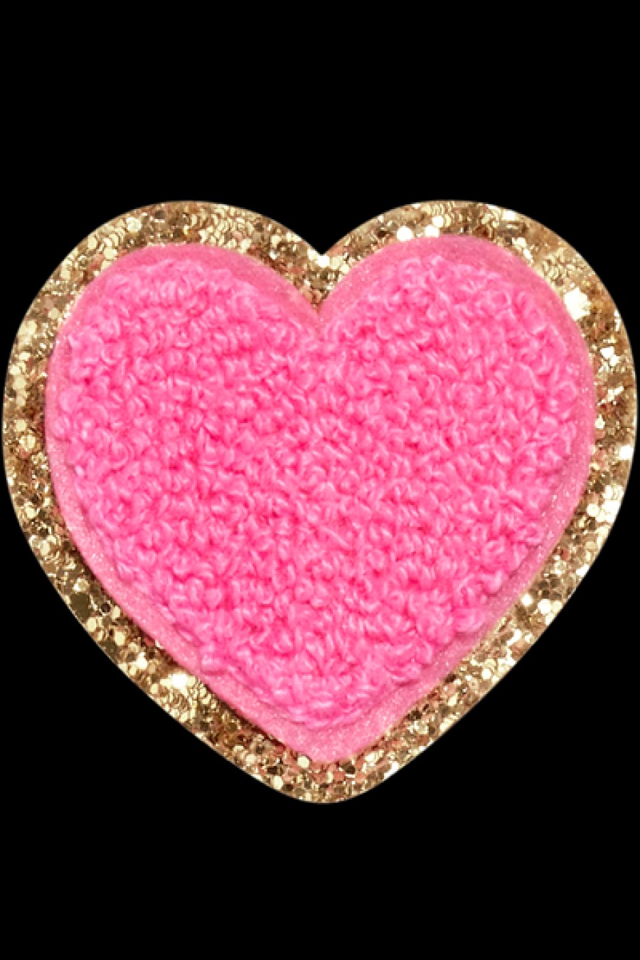 Bags Stoney Clover Lane | Stoney Clover Lane - Glitter Heart Patches - Bubblegum