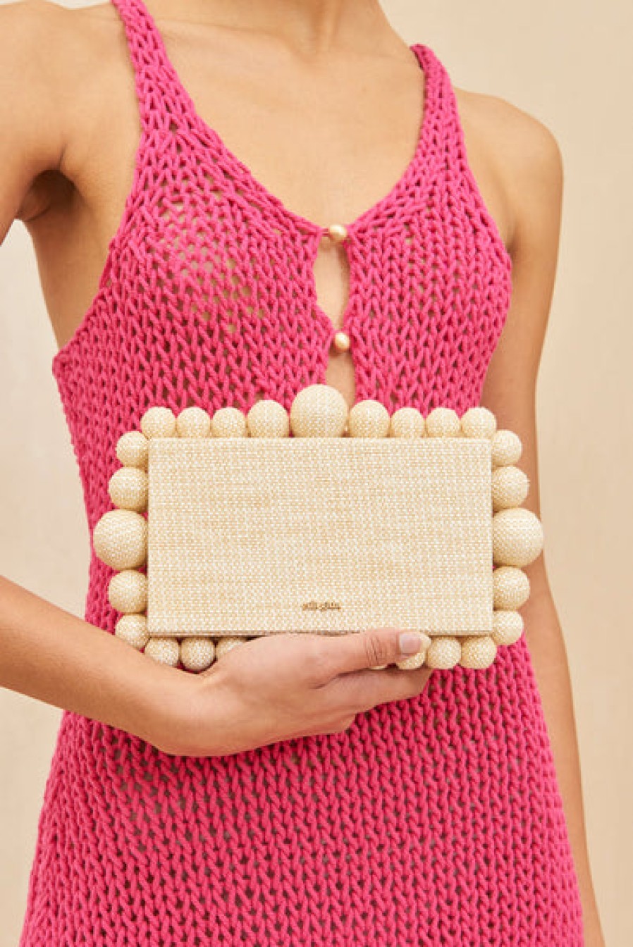 Bags Cult Gaia | Cult Gaia - Eos Clutch - Sand