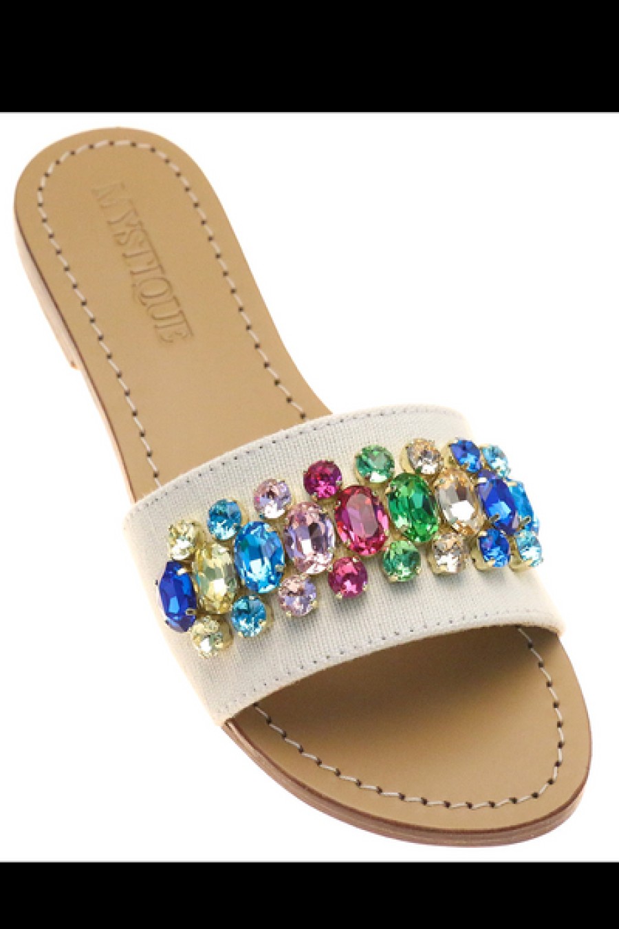 Shoes Mystique | Mystique - Calgary Sandal - Twill/Multi