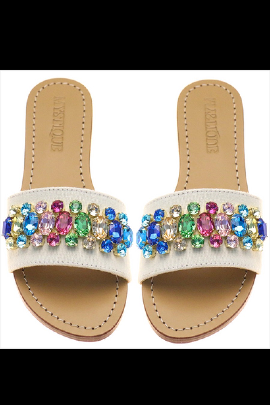 Shoes Mystique | Mystique - Calgary Sandal - Twill/Multi