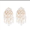 Accessories Dannijo | Dannijo - Sicily Earrings - Pearl/Gold