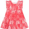 Clothing Mer St. Barth | Mer St. Barth - Sophie Girl'S Tassel Dress - Pink Palm