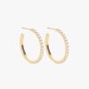 Accessories Marrin Costello Jewelry | Marrin Costello Jewelry - Jay 1" Diamond Hoops - Gold