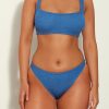 Swim HUNZA G | Hunza G - Xandra Bikini - Metallic Denim