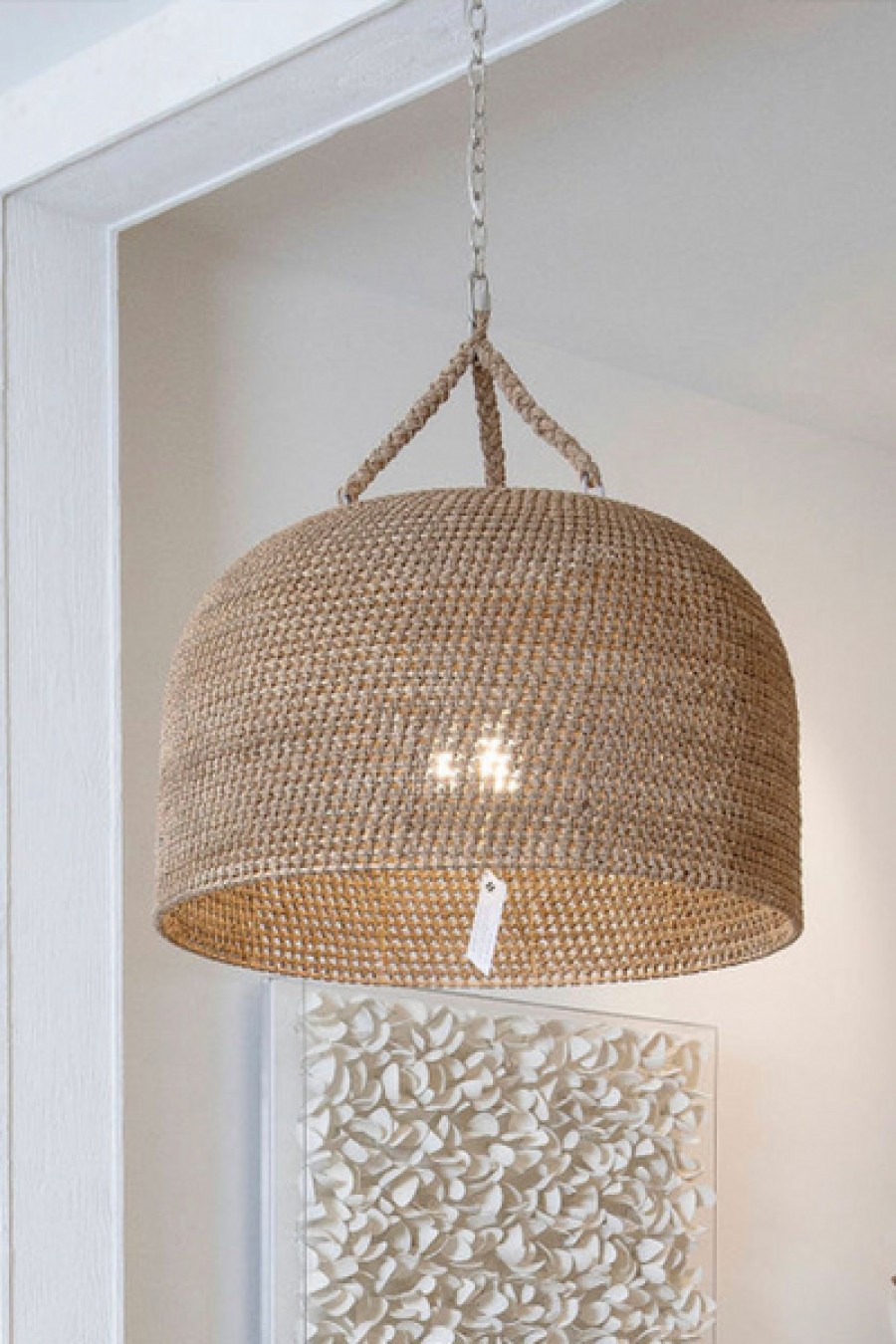 Home Sunni Spencer | Woven Rattan Oversized Pendant Light - Natural {Pre-Order}