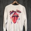 Clothing Madeworn | Madeworn - Rolling Stones Airbrush Shrunken Sweatshirt - Vintage White