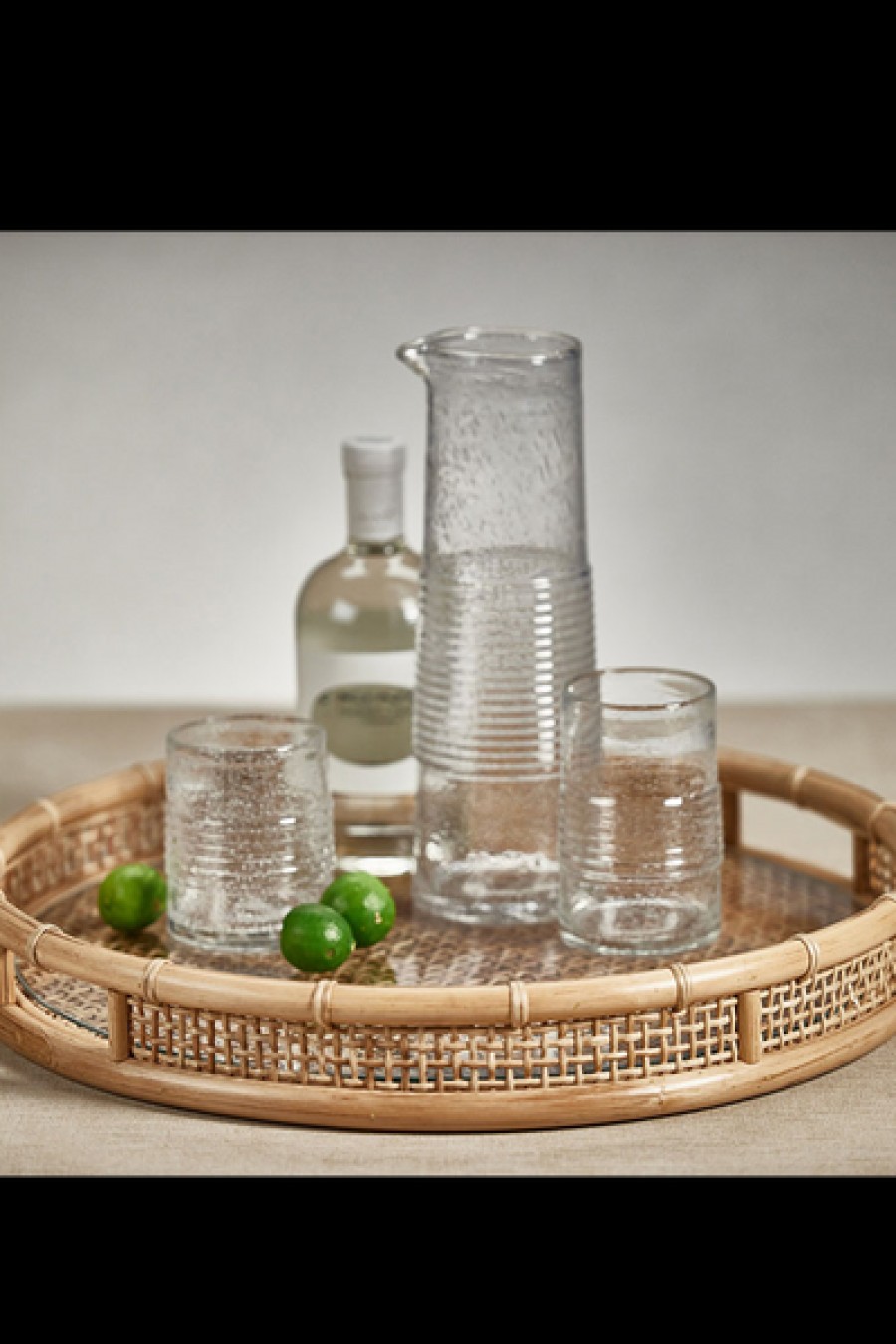 Home Zodax | Zodax - Kuta Round Rattan Serving Tray