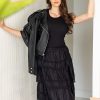 Clothing LoveShackFancy | Loveshackfancy - Adira Tiered Maxi Skirt - Black