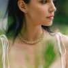 Accessories Marrin Costello Jewelry | Marrin Costello - Lattice Xl Choker - Gold