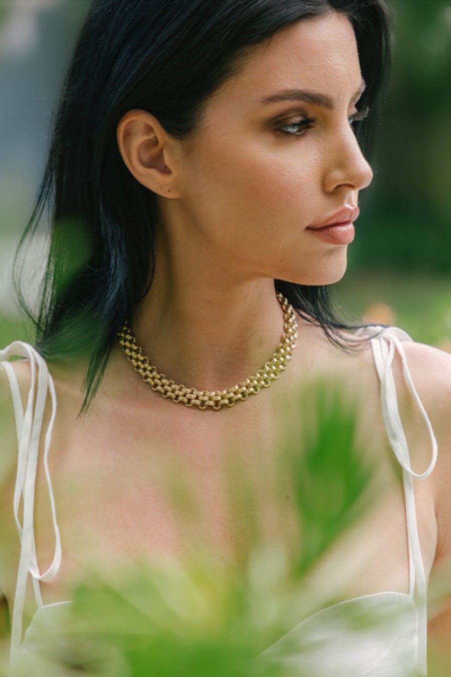 Accessories Marrin Costello Jewelry | Marrin Costello - Lattice Xl Choker - Gold