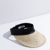 Accessories LUSANA | The Baha Visor - Two Tone Black/Off White