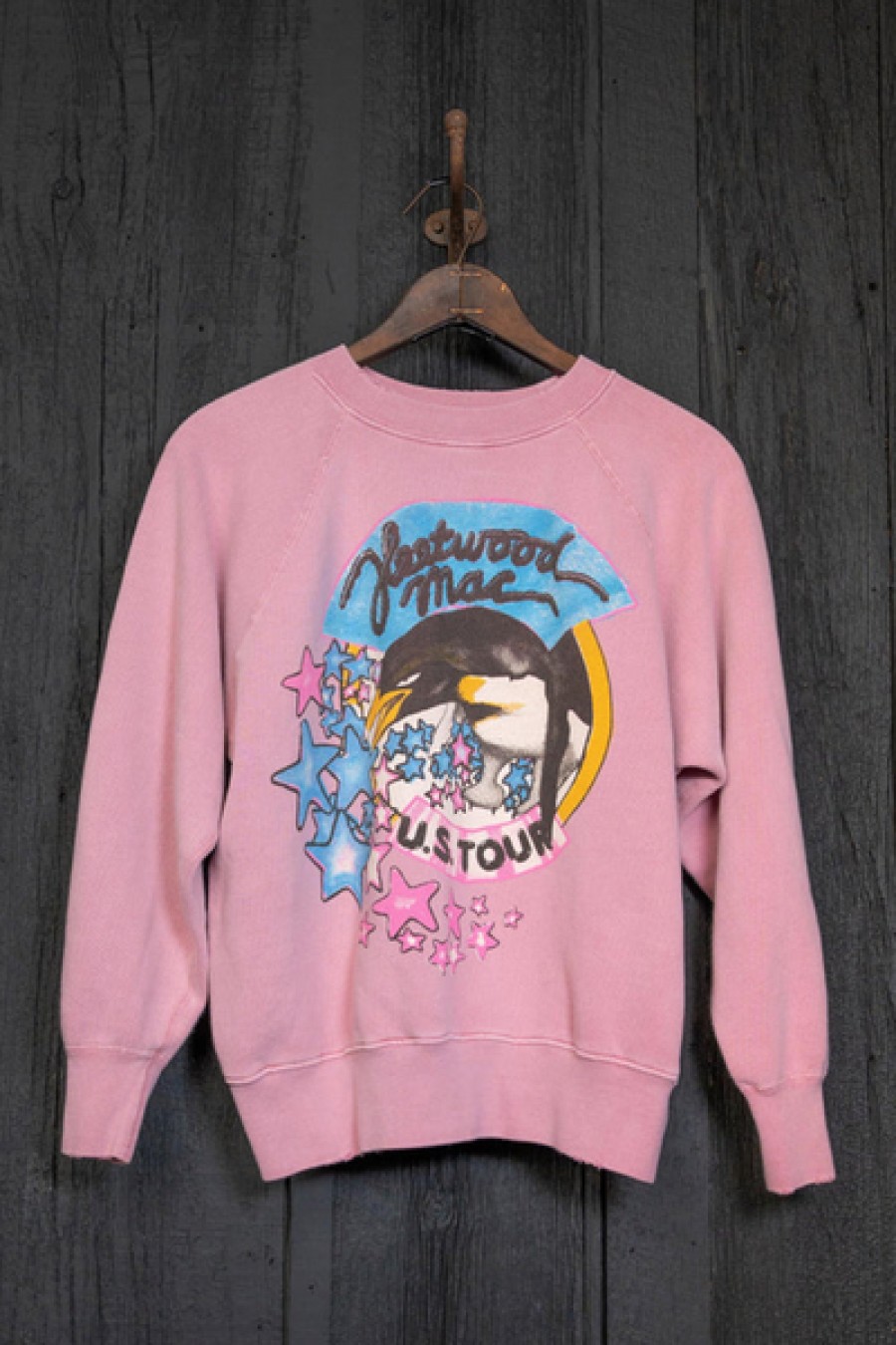 Clothing Madeworn | Madeworn - Fleetwood Mac U.S Tour Shrunken Sweatshirt - Petal