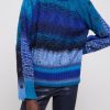 Clothing Simkhai | Simkhai - Lula Mock Neck Sweater - Sapphire Multi