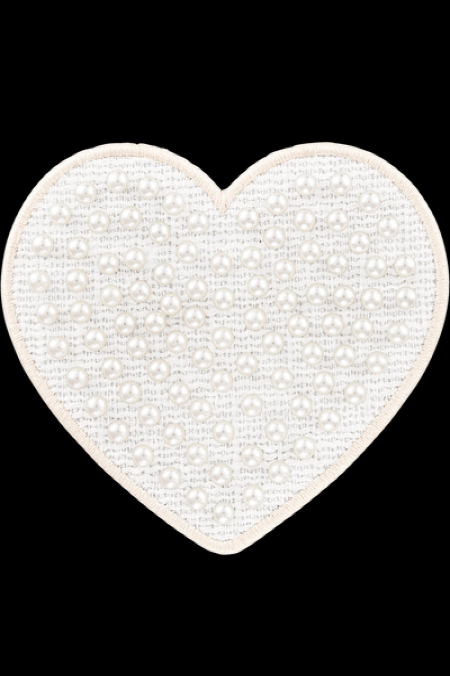 Bags Stoney Clover Lane | Stoney Clover Lane - Jumbo White Pearl Heart Patch