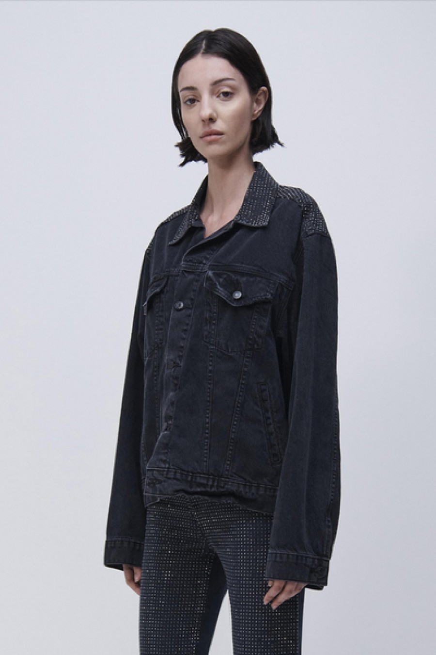 Clothing Simkhai | Simkhai - Lambert Denim Jacket - Black