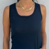 Clothing stateside | Stateside - Supima Slub Square Neck Tank - New Navy