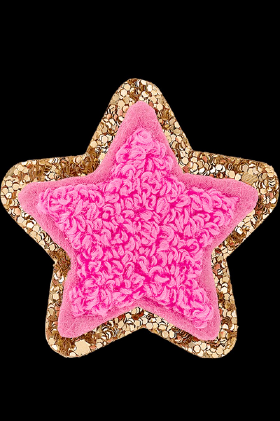 Bags Stoney Clover Lane | Stoney Clover Lane - Mini Glitter Varsity Star Patch - Bubblegum