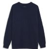 Clothing stateside | Stateside - Cotton Linen Short Sleeve Sweater - New Navy