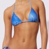 Swim Solid 0026 Striped | Solid & Striped - The Iris Top - Ombre Glitter French Blue/Azure