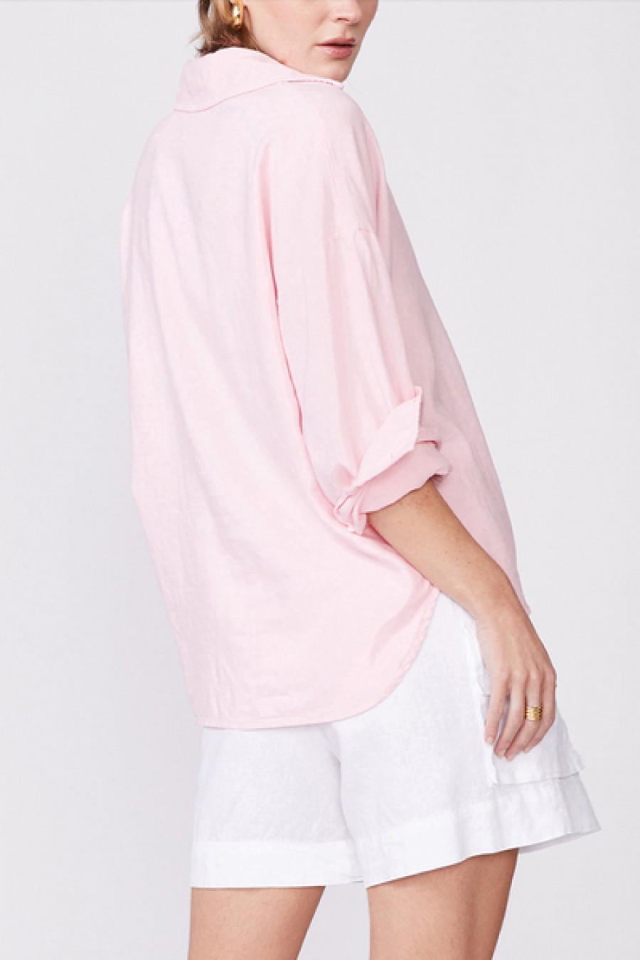 Clothing stateside | Stateside - Linen Oversized Shirt - French Pink