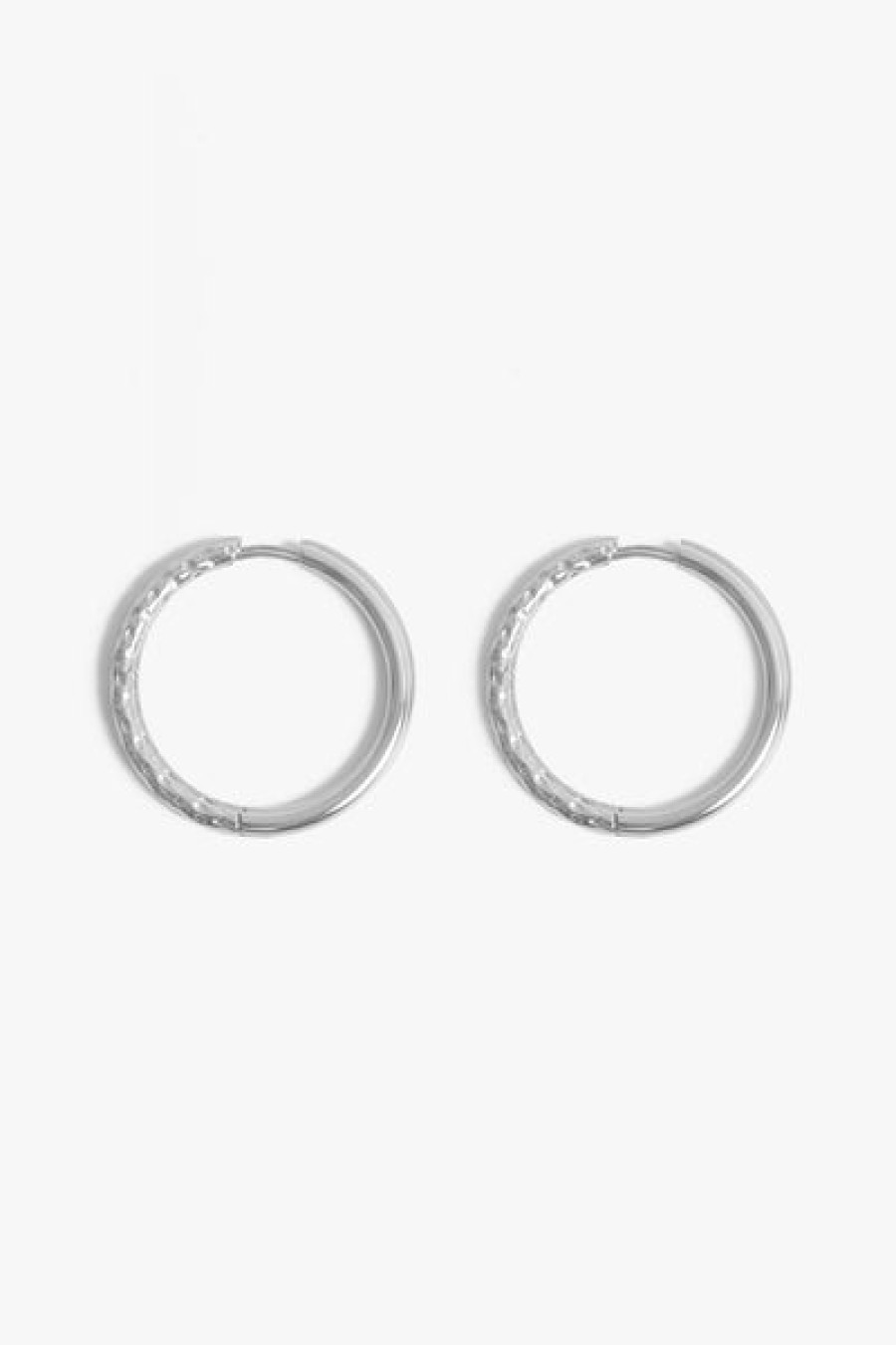 Accessories Marrin Costello Jewelry | Marrin Costello Jewelry - Tara 35Mm Huggies - Silver