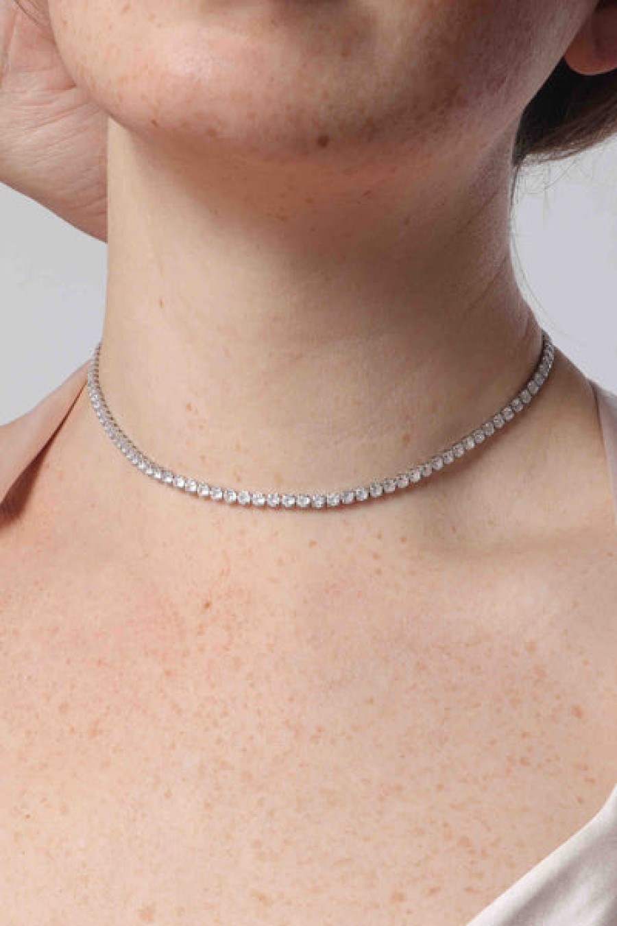 Accessories Marrin Costello Jewelry | Marrin Costello - Serena Diamond Choker - Silver