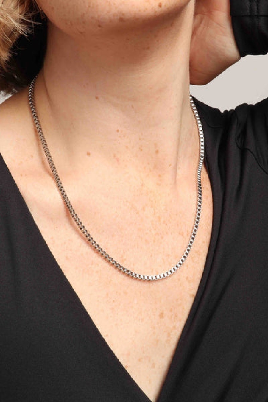 Accessories Marrin Costello Jewelry | Marrin Costello Jewelry - Nile 3Mm Chain - Silver