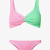 Swim HUNZA G | Hunza G - Duo Chelsea Bikini - Bubblegum/Lime