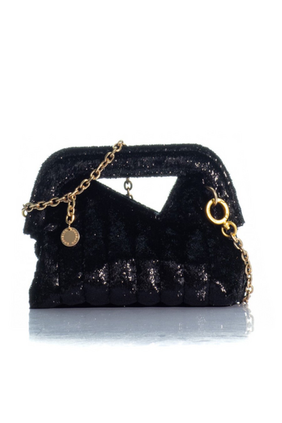 Bags Kooreloo | Kooreloo - The Mini Mediterraneo Clutch - Black Velvet