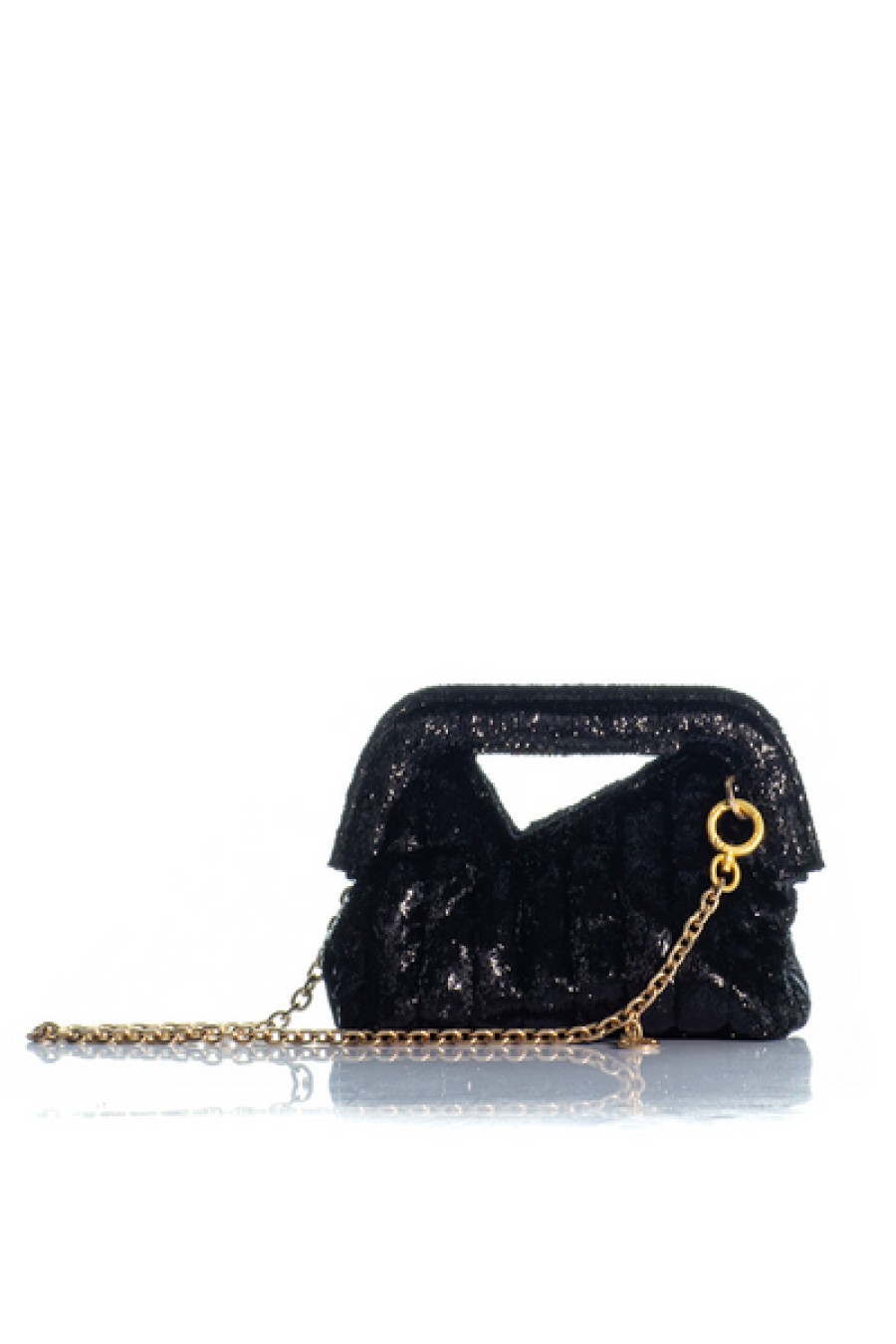 Bags Kooreloo | Kooreloo - The Mini Mediterraneo Clutch - Black Velvet